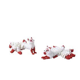 Nine-tailed Fox, Smart Fox Shape, Fantasy Texture, Exquisite Details, Fairy-style Appearance, Exquisite Craftsmanship, Thoughtful Gift Decoration (Option: 2pcs)